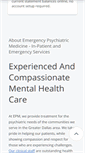 Mobile Screenshot of emergencypsychmed.com